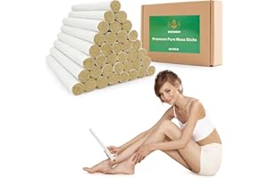 HORLORFE 36 PCS/Box Premium Moxa Sticks for Moxibustion, Moxa Sticks, Moxa Stick, Moxibustion Sticks, Mugwort, Moxa Rolls, 艾灸条, 艾条, English and Chinese Guide, Gift Ready
