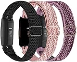 3-Pack Elastic Nylon Bands Compatible with Fitbit