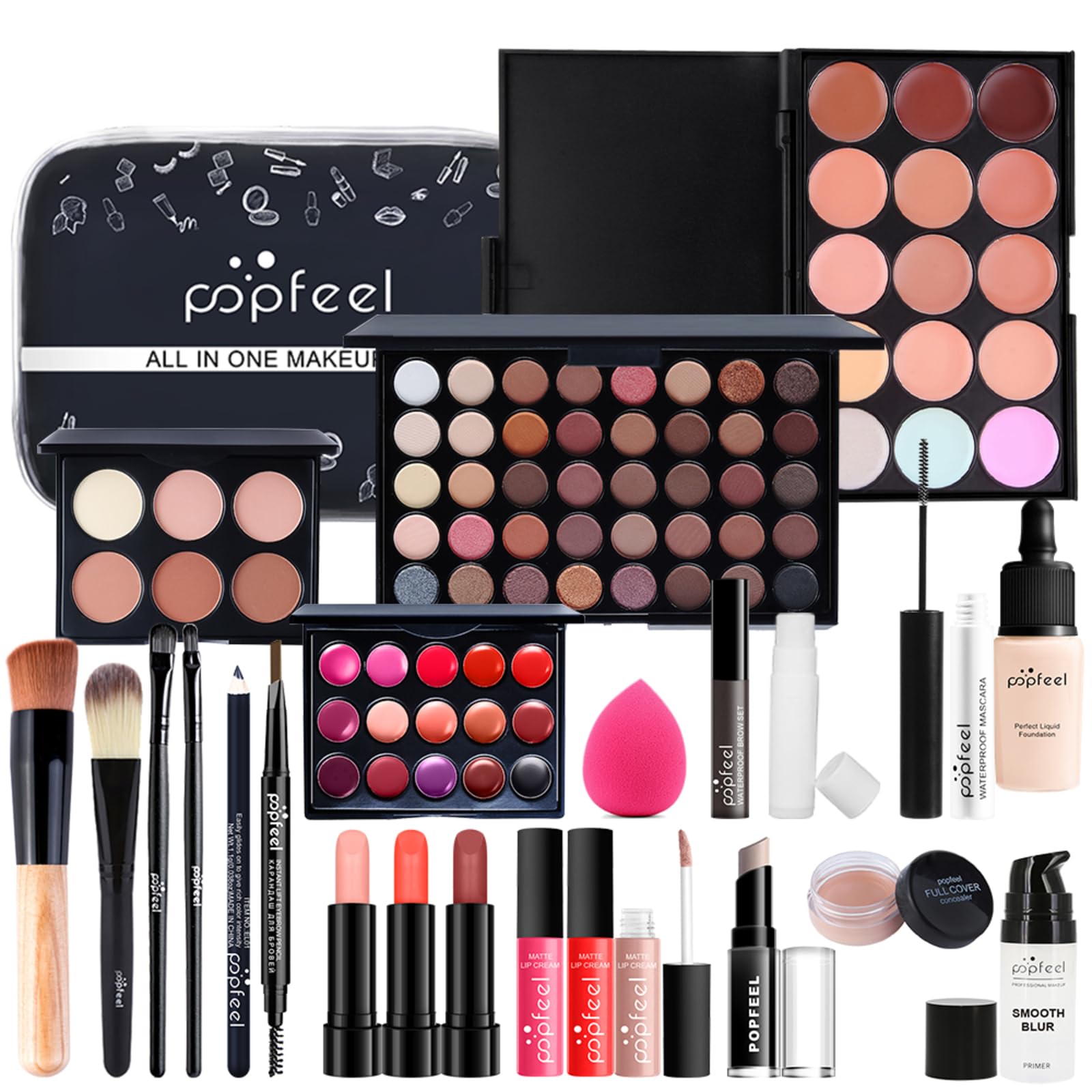 All-in-One Makeup Kit for Women Full Set, 24Pcs Professional Make Up Kit for Teens & Adults, Complete Cosmetic Gift Set With Eyeshadow Blush Lipstick Concealer, Starter Bundle Set for Girls#3