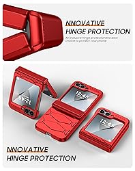 Vizvera for Samsung Galaxy Z Flip 6 Case with Hinge