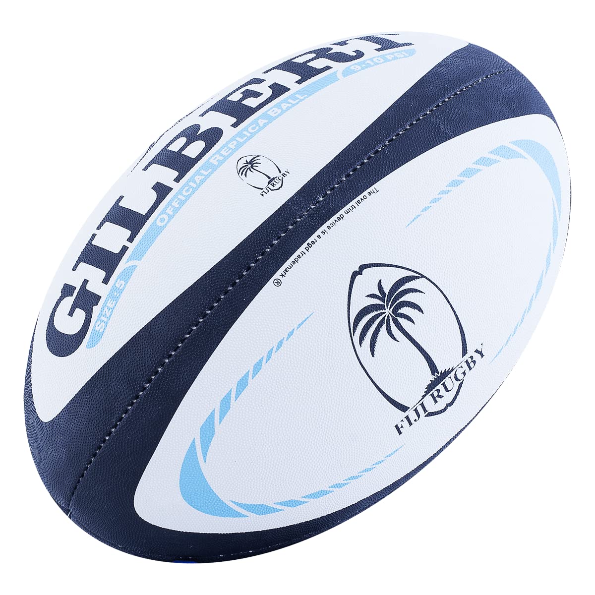 Gilbert Unisex's Fiji Replica Ball, Multi-Colour, Size 5