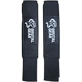 Brutal Gear Wrist Straps for Weightlifting, Bodybuilding, Powerlifting, Strength Training, Deadlifts, Padded Neoprene with Cotton Straps