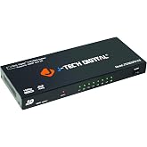 J-Tech Digital JTD3DSP0108 8 Port HDMI Powered Splitter 1x8 V1.3 Certified with 3D