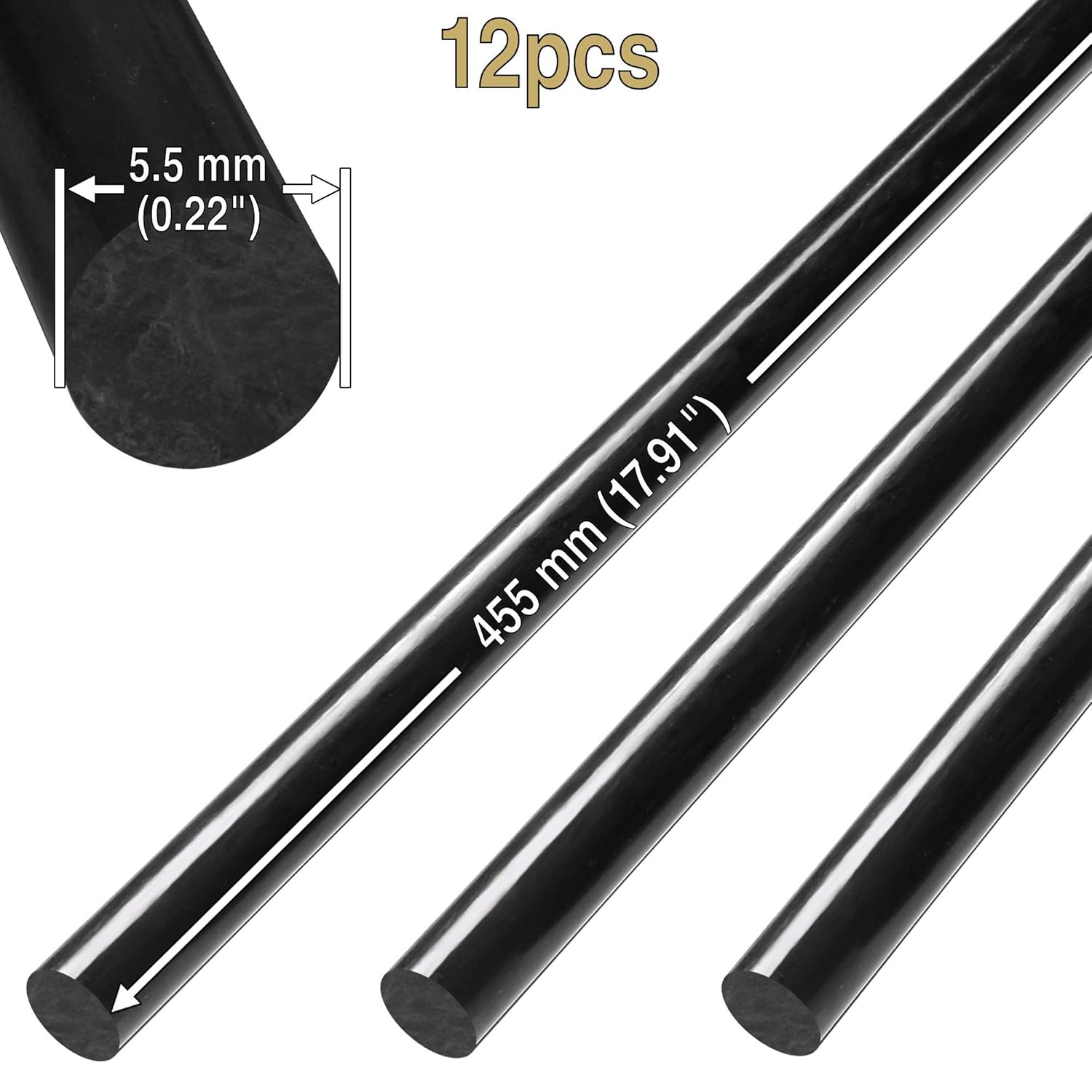 6 pieces 5/8" ALUMINUM 6061 ROUND ROD SOLID BAR 12" long .625" Lathe