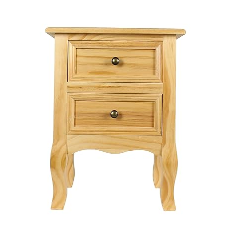 Cosy7 Sheffield Collection Assembled Solid Wood 2 Drawers Pine