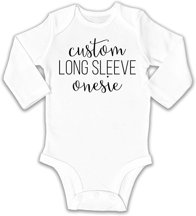 custom long sleeve onesies