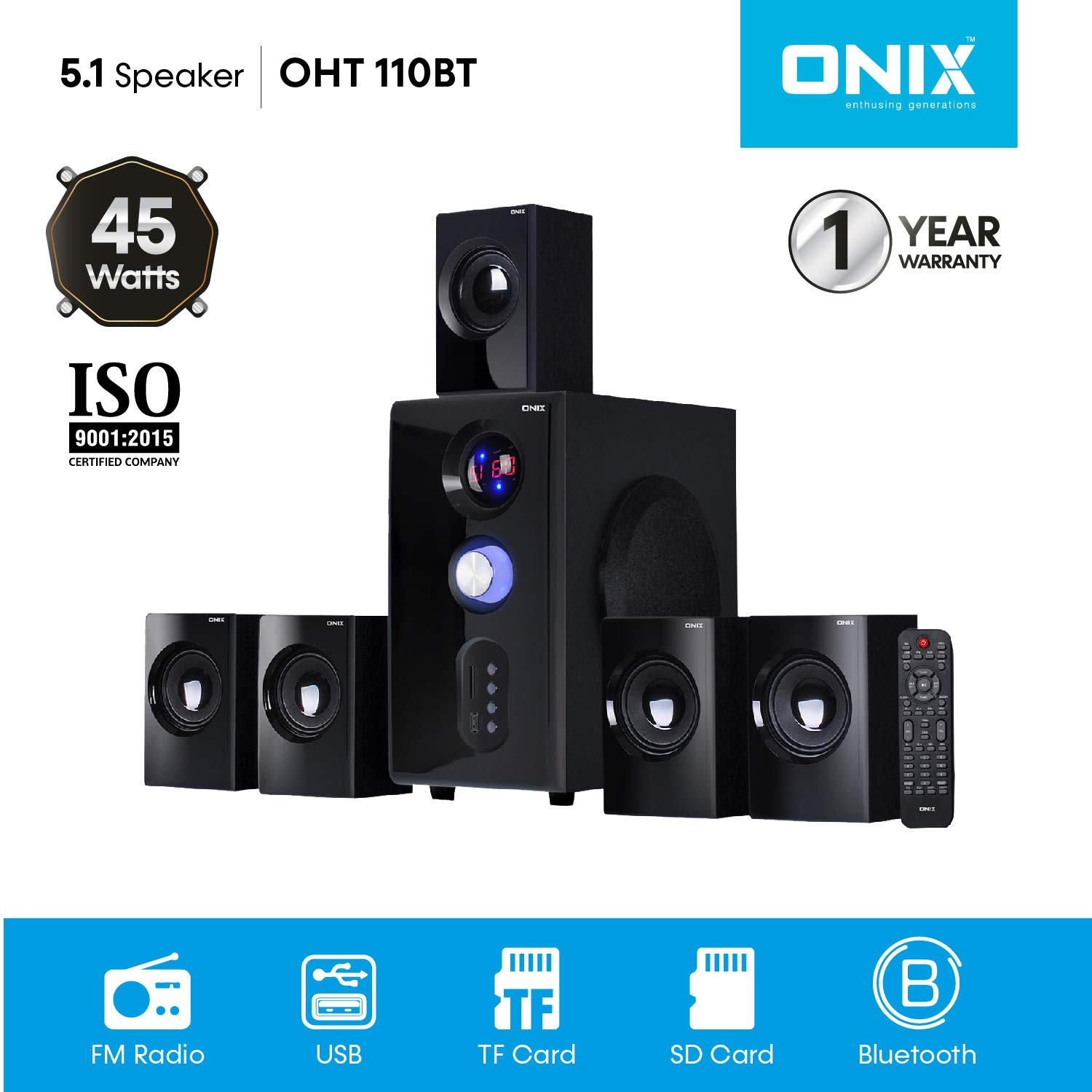 onix home theatre 2.1 price