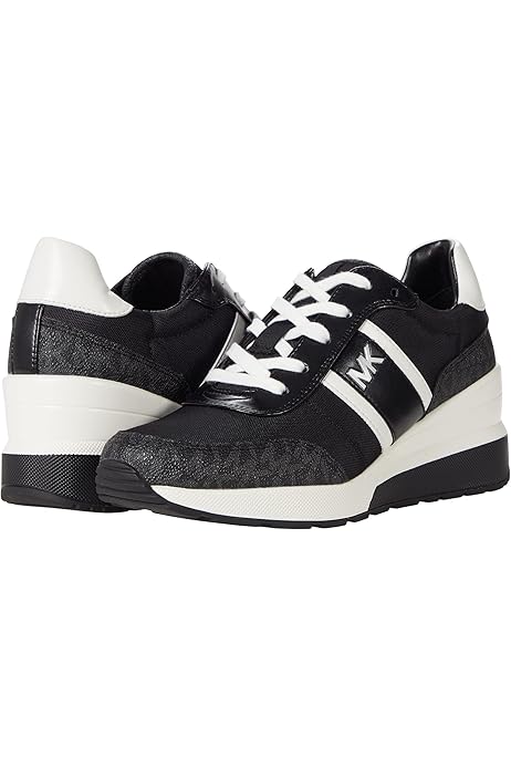 michael kors georgie embossed leather trainer