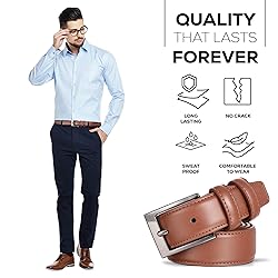 Marino’s Men Genuine Leather Dress Belt with