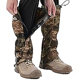 SnuYucto Waterproof Leg Gaiters for Men Women, Adjustable Snow Boot Gators for Hiking, Skiing, Hunting, Outdoor Adventures