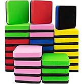 OWLKELA 30 Pack Whiteboard Eraser for Kids and Adults, Magnetic Whiteboard Eraser for Cleaning Dry Erase Markers on Magnetic 