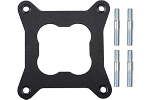 Aomitop 9265 Engine Carburetor Heat Insulator Gasket Spacer-Square-Bore, Compatible with Edelbrock Performer Intake & Holley 4150 Carb - Reduced Heat Soak & Fuel Percolation