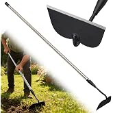 Garden Hoe for Weeding, Heavy Duty Draw Hoe Garden Tool for Plowing,Cultivating,Trenching, Ridging,Tilling Loosening Soil,Scraping Weeder with 60&rdquo; Handle for Stand Gardening, Reduce Back Strain
