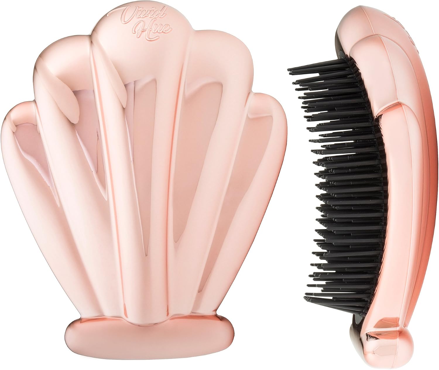Vivid Hue - Girls Mermaid Detangling Hairbrush, Rose Gold