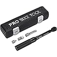 PRO BIKE TOOL Torque Wrench 3/8 Drive - Precision Torque Wrench for Bike Maintenance - 10 to 60 Nm Range with 0.5 Nm Micro Adjustments - Includes Adapters, Extension Bar and Storage Box - Black Matte