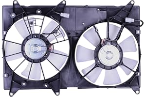 TORCIA Replacement Cooling Fan Extra Silent for 2001-2007 Toyota Highlander 4CYL & 6CYL 3.0L/3.3L, for 1999-2003 Lexus RX300 | 16361-20070 | TO3115128 | 621-171
