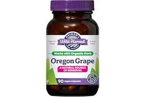 Oregon's Wild Harvest, Certified Organic Oregon Grape, Berberine Supplement, 1140 mg, 90 Count