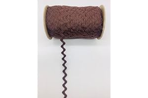 Trimplace Seal Brown 5/8" (16 mm) 100% Cotton RIC Rac – 25 Yards – Colorfast Sewing Trim for Clothing, Quilting, Home Décor & DIY Crafts | Vintage Cotton