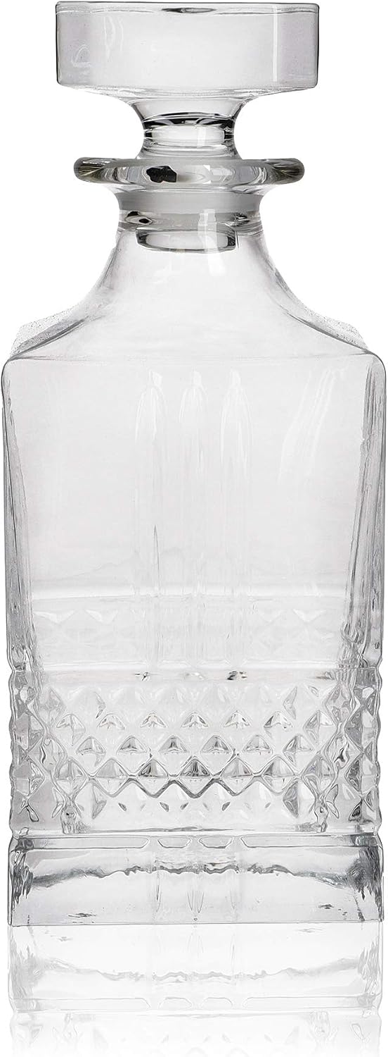 Maxwell & Williams Verona Whiskey Decanter in Gift Box, Cut Crystalline Glass, 75 ml, Transparent, 75ML - Image 3