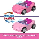 Barbie Mini BarbieLand Doll & Convertible Car Color Change Set HYF42 view 3