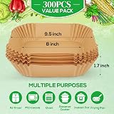 BYKITCHEN 100pcs Air Fryer Paper 7.9 Inch Liner 8.5-10in Basket view 3