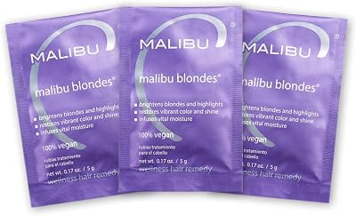 Malibu C Blondes Wellness Hair Remedy 3 Ct Healthy Blonde Color