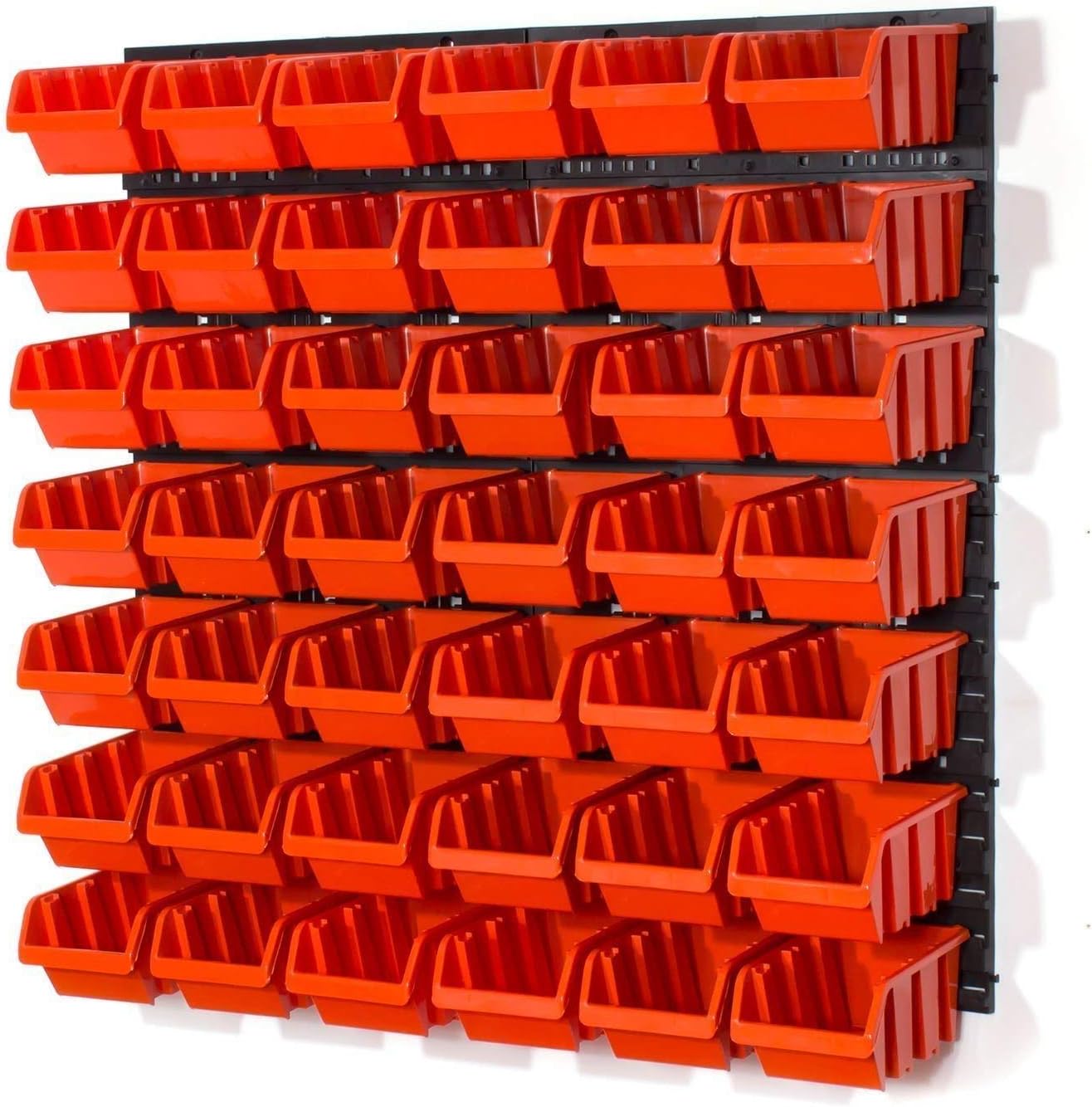 Juego de 42 cubos de almacenamiento en caja de tamaño M y rejilla de