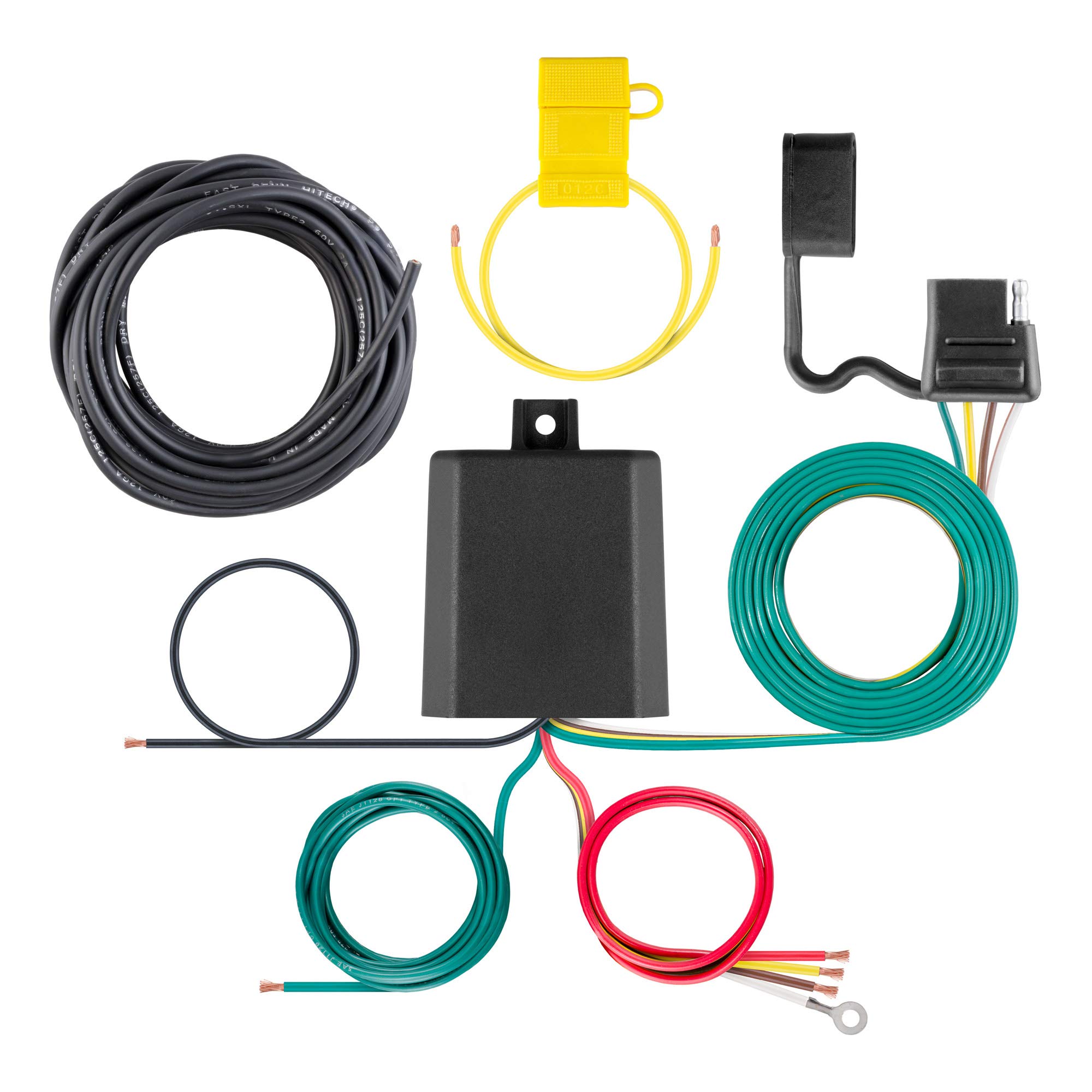 Photo 1 of CURT 59236 Weather-Resistant Multi-Function Splice-in Trailer Tail Light Converter Kit, 4-Pin Wiring Harness