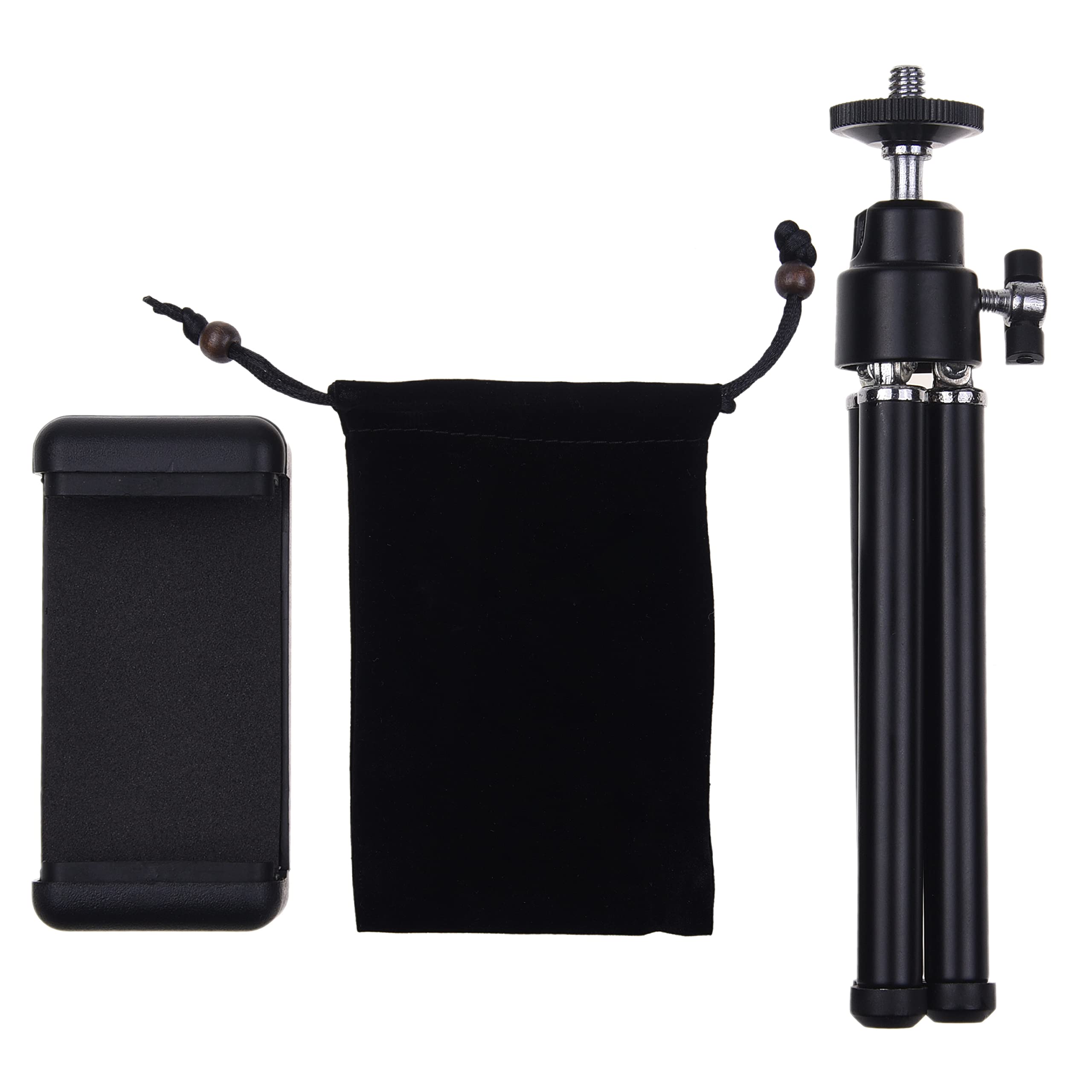 Kare & Kind Mini Tripod Kit - Tabletop Smartphone and Webcam Mount for Photography, Live Streaming, Vlogging, Video Conferencing, E-Learning - Also Works with Digital Cameras and Action Cameras