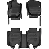 TuxMat - for Honda HR-V 2016-2022 Models - Custom Car Mats - Maximum Coverage, All Weather, Laser Measured - This Full Set Includes 1st and 2nd Rows