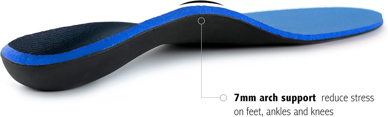 Plantar Fasciitis Feet Insoles Arch Supports Orthotics Inserts Relieve Flat Feet, High Arch, Foot Pain: Shoes