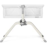Baby Bassinet with Rocking/Gliding, Portable Bedside Sleeper for Baby with Foam Mattress, Baby Bedside Crib for Newborns and Infants with Carrybag (White)