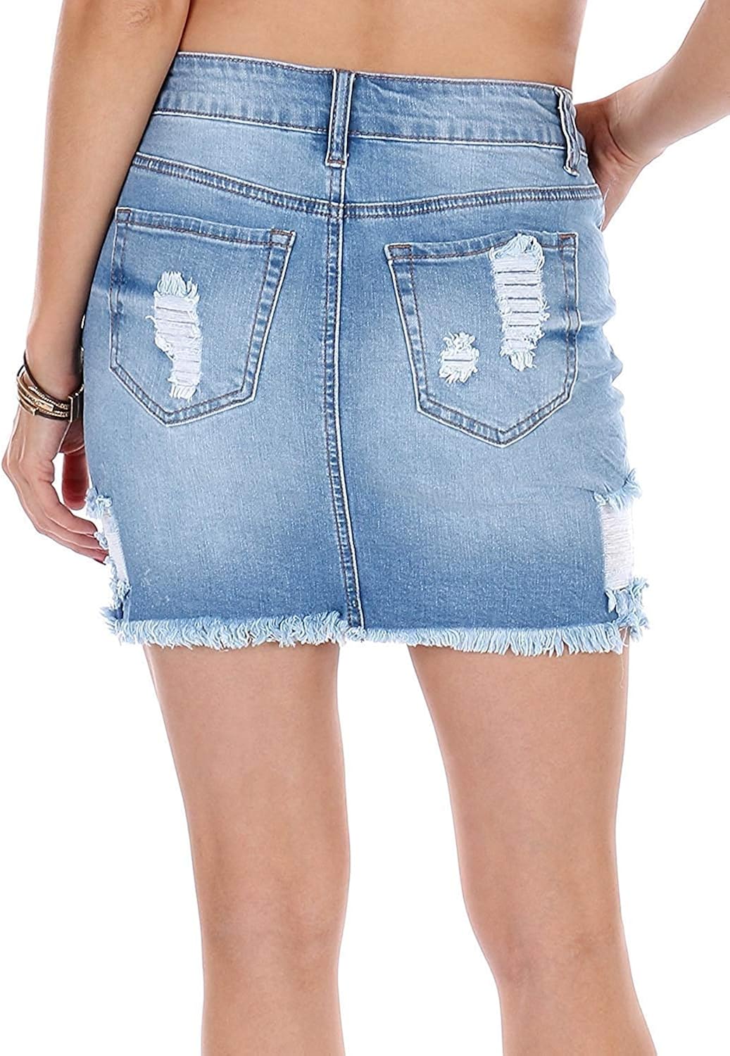 wax jeans denim skirt