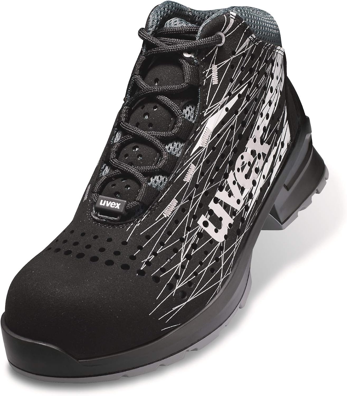 Uvex 1 Print S1 ESD SRC Safety Trainers MetalFree Toe Cap, Slip