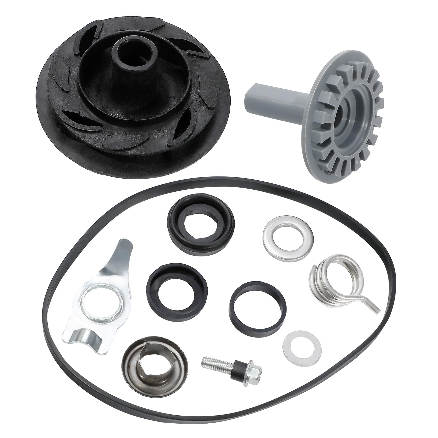 Photo 1 of 675806 Dishwasher Drain and Wash Impeller Kit Replaceable 675500 Ps382822 Compatible with Kenmore Kitchen Aid Maytag Whirlpool Dishwasher for DU945PWSQ0 DU945PWSS0 DU920PFGQ0 etc.model-1 Year Warranty