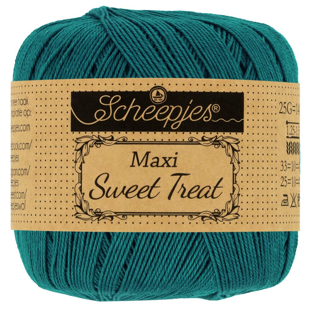 Scheepjes - Scheepjes Maxi Sweet Treat 401 Dark Teal Yarn - 1x25g — image 1
