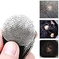 ZBYXPP Bald Spot Hair Patch Toupee, Human Hair Natural Hair Replacement Unit For Men and women Hairline(Natural black,2cm)