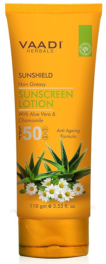 Vaadi Herbals Sunscreen Lotion SPF-50, 110g