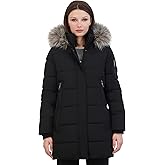 Nautica womens Soft Mist Heavyweight Puffer Coat– Winter Jacket With Detachable Faux Fur Hood