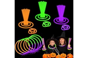 WONDRUS Halloween Glow Sticks Toys Gifts for Kids 72-300 PCS, Light up Party Favors Supplies Accessories for Toddlers, Non Candy Treat Gift Bag Stuffers Fillers, Classroom Carnival Games Prizes for Boys Girls