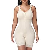 M MYODRESS Fajas Moldeadoras Body Shaper Tummy Tuck Control Shapewear Post Surgery Compression Garment Shaping with Zipper