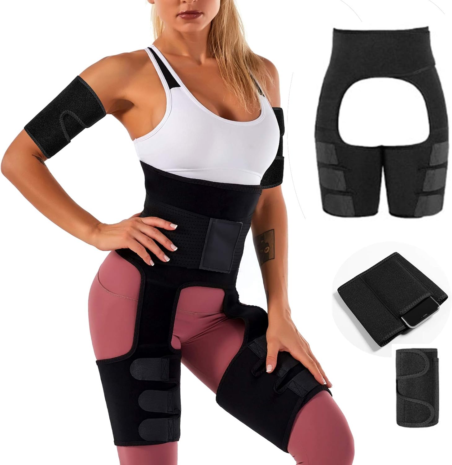 Thigh Trimmers Eraser Body Belt Butt Lifter and Hips BodiedBySnow Waist Trainer for Women Sports