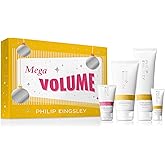 Philip Kingsley Retro Christmas Collection Mega Volume - Elasticizer Deep-Conditioning Hair Mask Treatment, Body Building Volumizing Shampoo and Conditioner Set, Maximizer Strand Plumping Cream