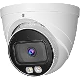 OHBET DahuaSecurity 5MP POE IP Turret Camera | AI Human/Vehicle Detection, IP67 Weatherproof, Smart Dual-Light Night Vision, Indoor/Outdoor, Metal Housing, Built-in Mic
