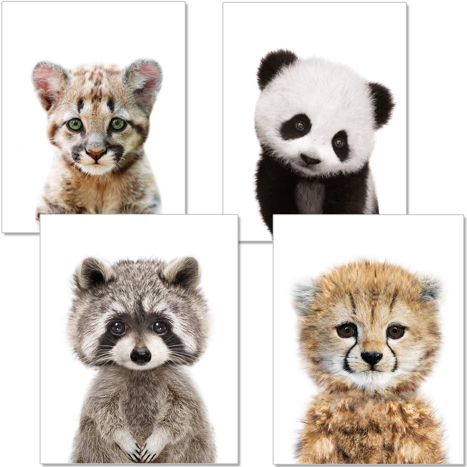 artpin® Set of 4 posters for children's room, A4 pictures, baby room, decorative boy girl (PN33)