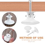 TsunNee 24Pcs Vintage Cabinet Knobs 30mm Round Zinc Alloy White Bronze view 7