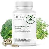 Pure Therapro Rx OncoProtect ES HIGH DOSE Sulforaphane Supplement, Made in USA | 2 Month Supply | 706 mg Patented Activated BroccoRaphanin Broccoli Seed Extract | Glucoraphanin + Myrosinase