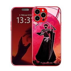 Akatxezy Ichigo TPU Tempered Glass Anime Role Red
