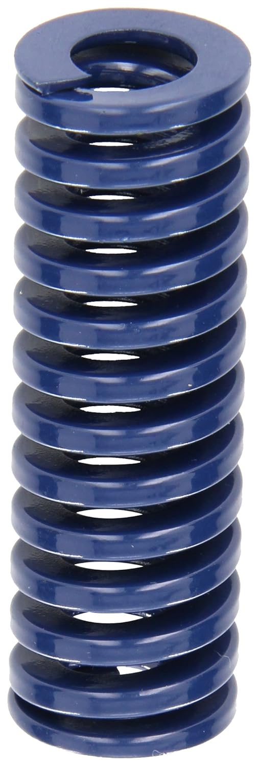 Die Spring, Medium Duty, Closed & Ground Ends, Blue, 25mm Hole Diameter