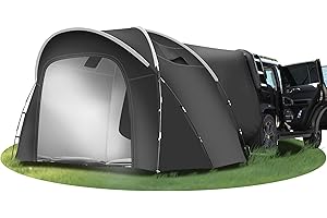 MAIZOA 9 x 6.5 x 6.5 FT Car Tailgate Tent 4-5 Person Rectangle for Family,Tailgate Tent, Waterproof & Windproof for Camping, Large Camping Tents with Storage Bag, SUV, Van, Jeep, Pickup